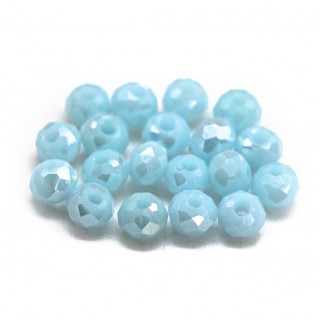 Бусины рондели 2*2мм, нежно-голубой